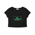 Women's Solid Color Slim Crop T-Shirt