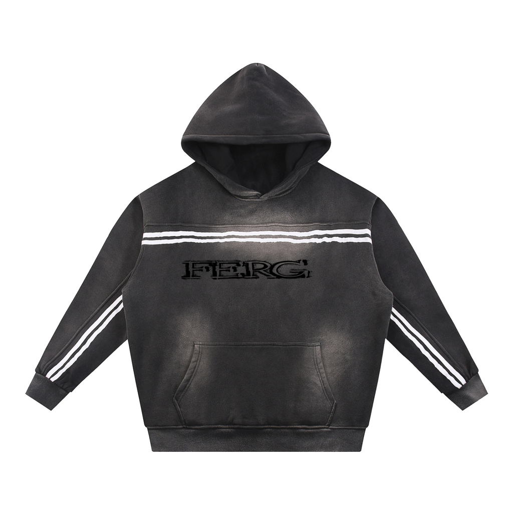 Sun Fade Contrast Tape Fleece Hoodie