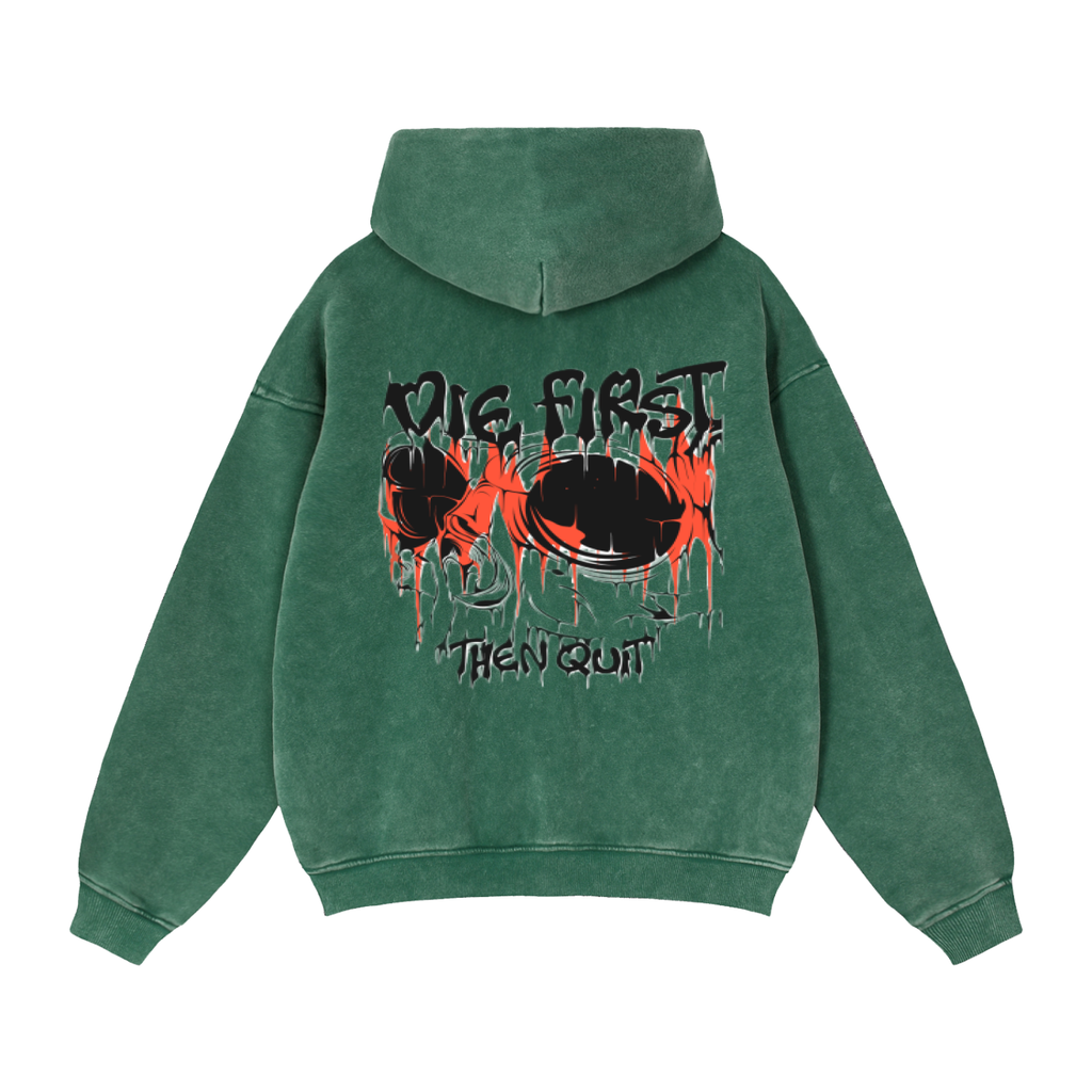 Zip-Through Boxy Fleece Hoodie