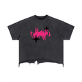 Vintage Wash Boxy Distressed Hem T-Shirt