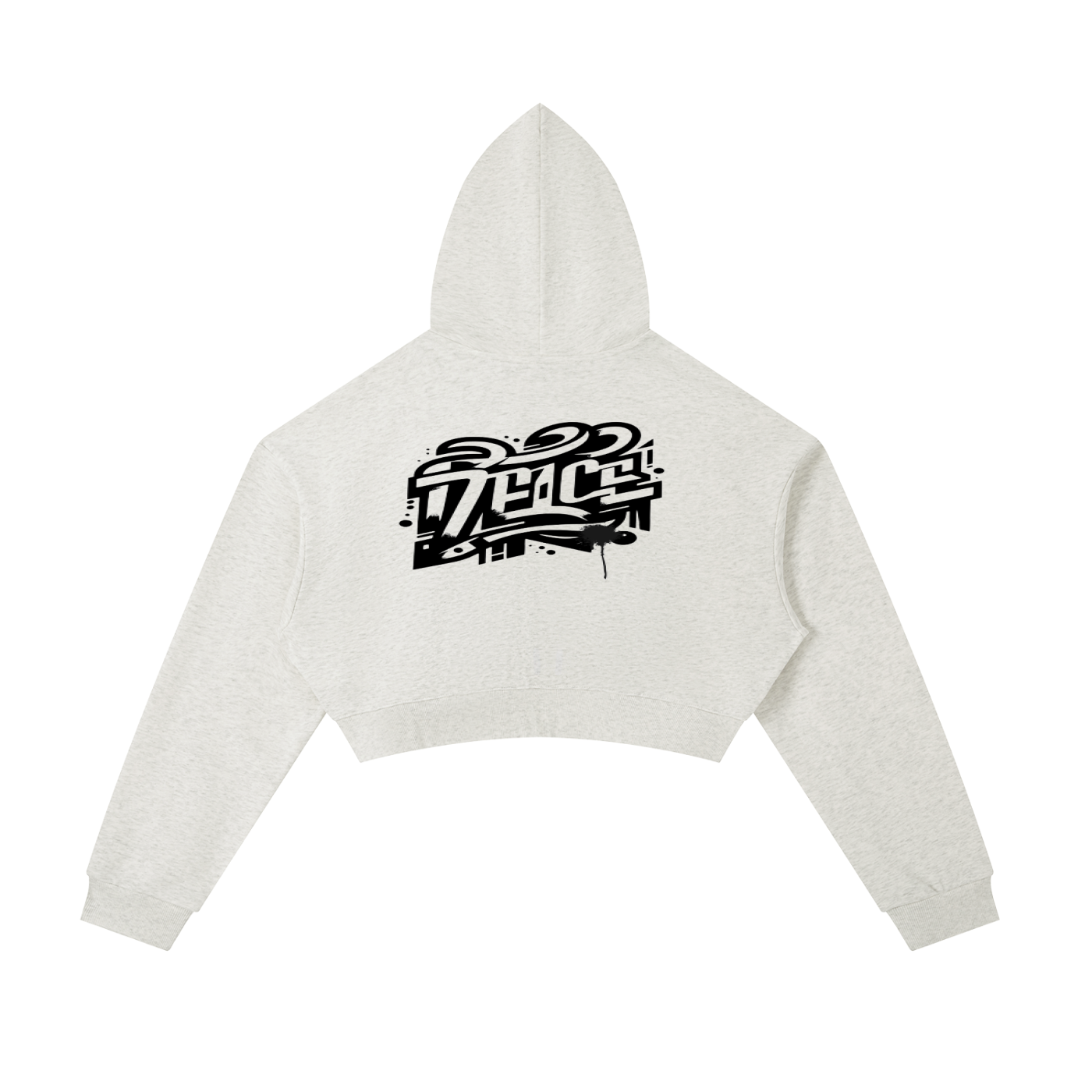 Essential Cropped Zip-Up Hoodie