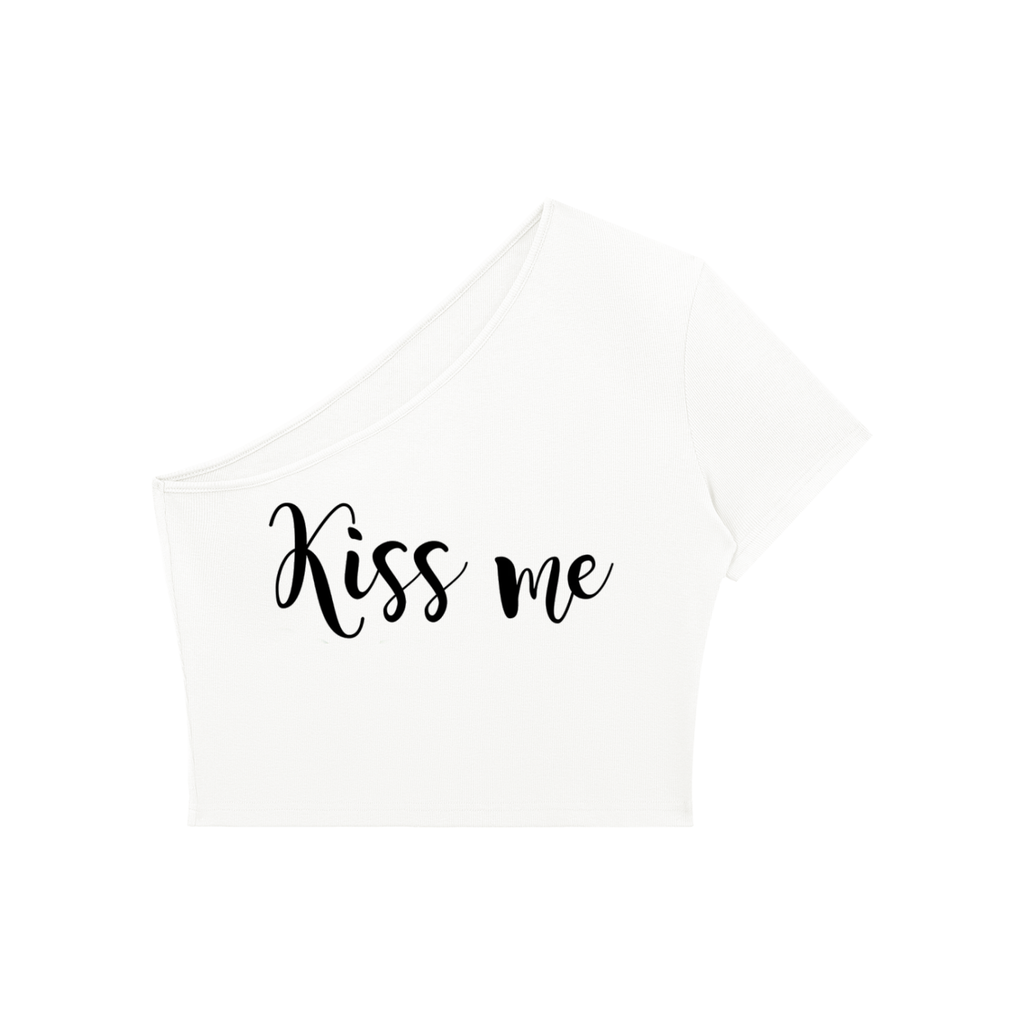 Women's One-Shoulder Crop T-Shirt