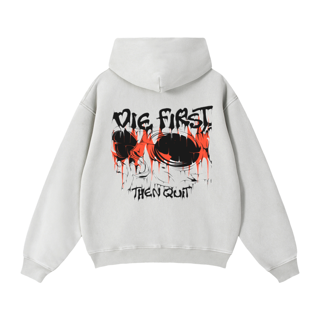 Zip-Through Boxy Fleece Hoodie
