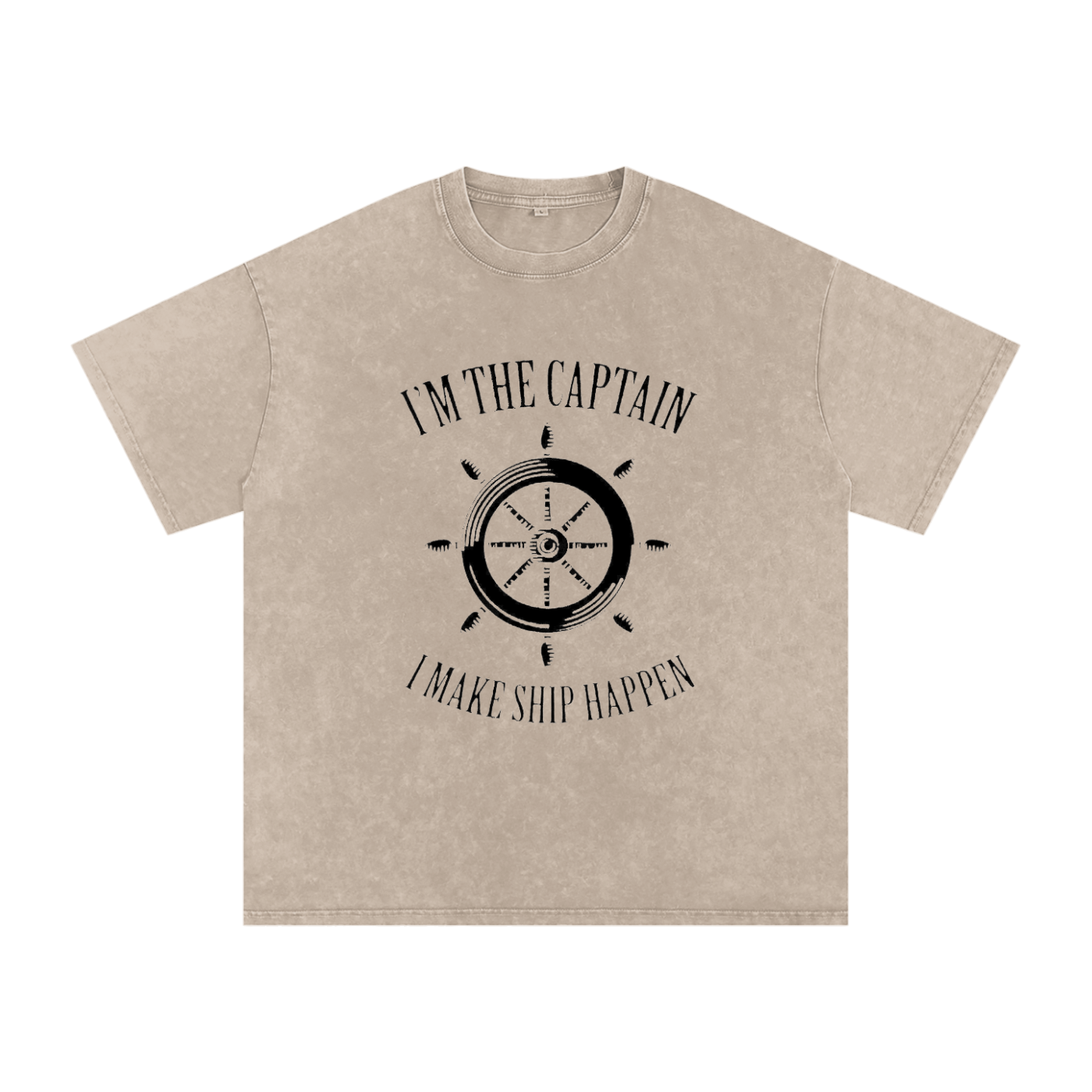 Snow Washed Oversized Cotton T-Shirt