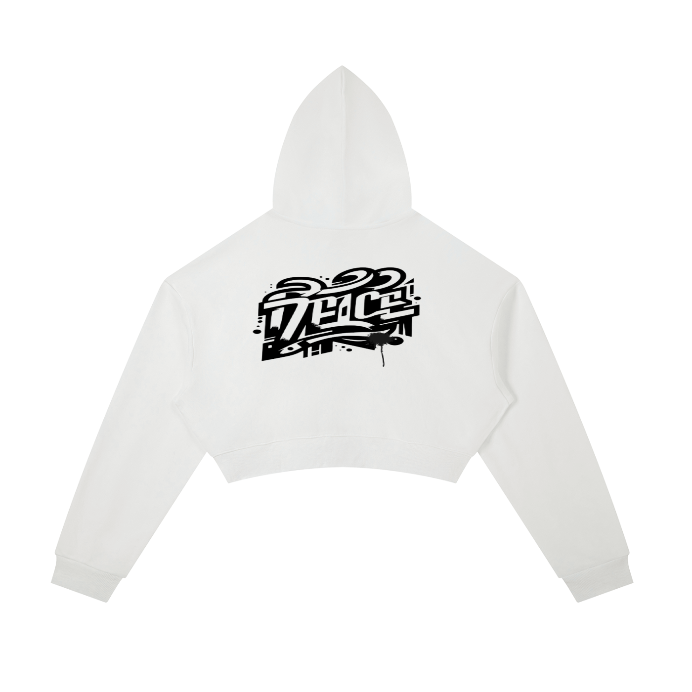 Essential Cropped Zip-Up Hoodie