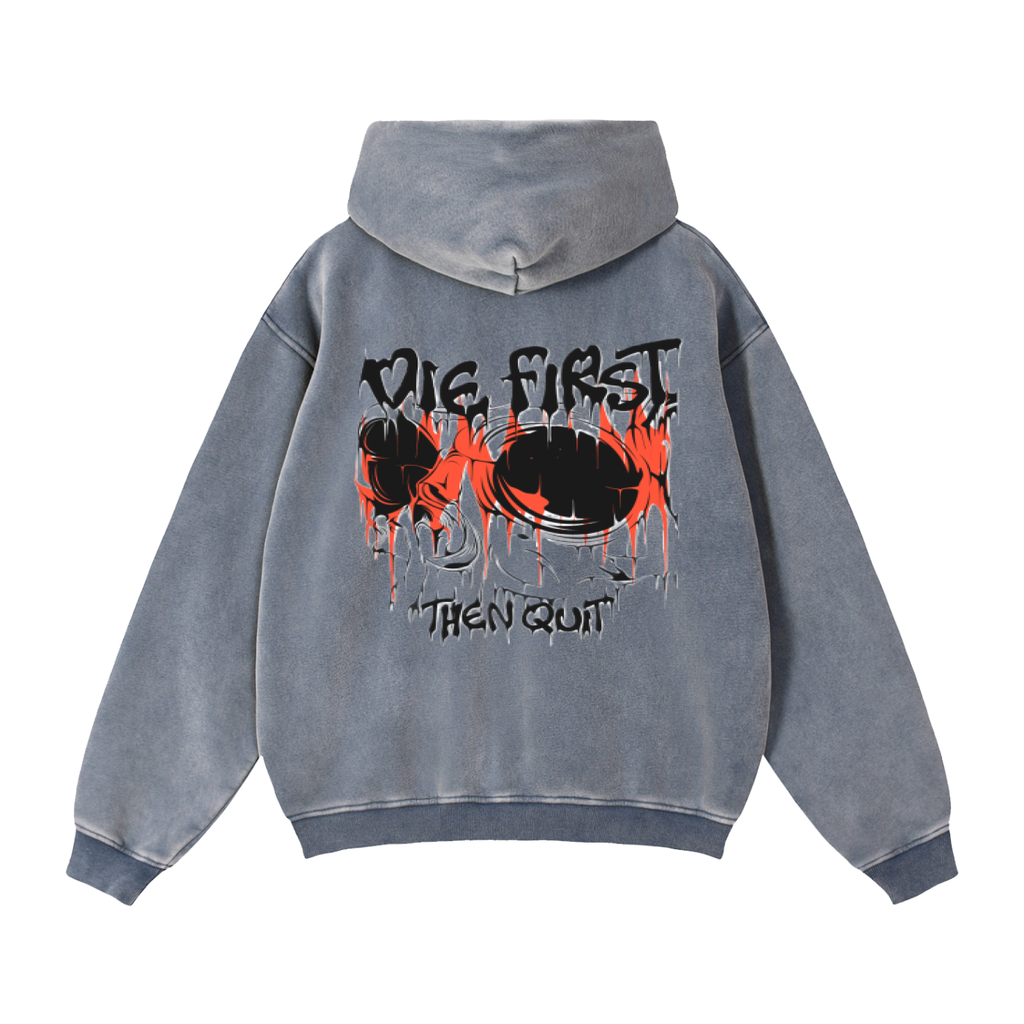 Zip-Through Boxy Fleece Hoodie