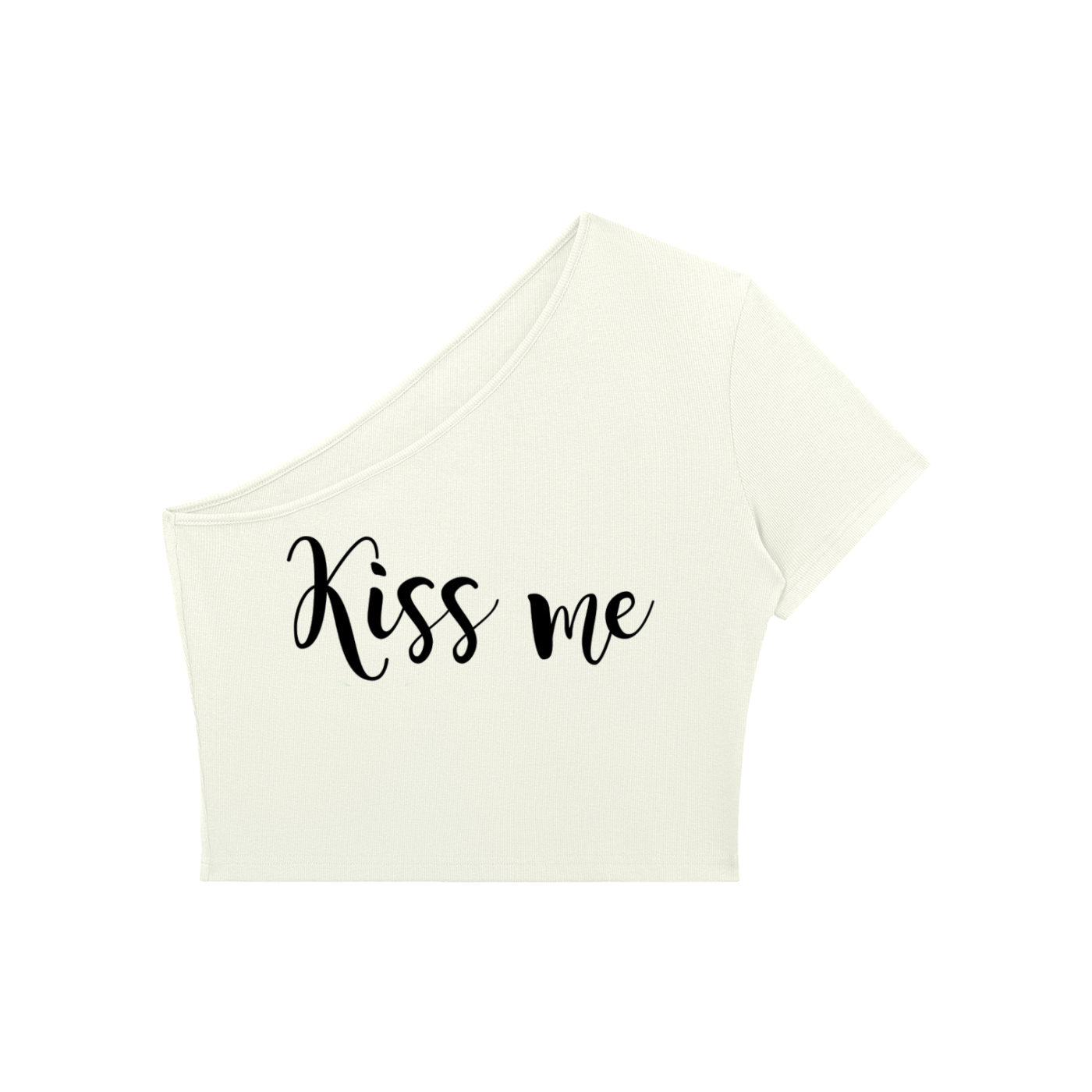 Women's One-Shoulder Crop T-Shirt