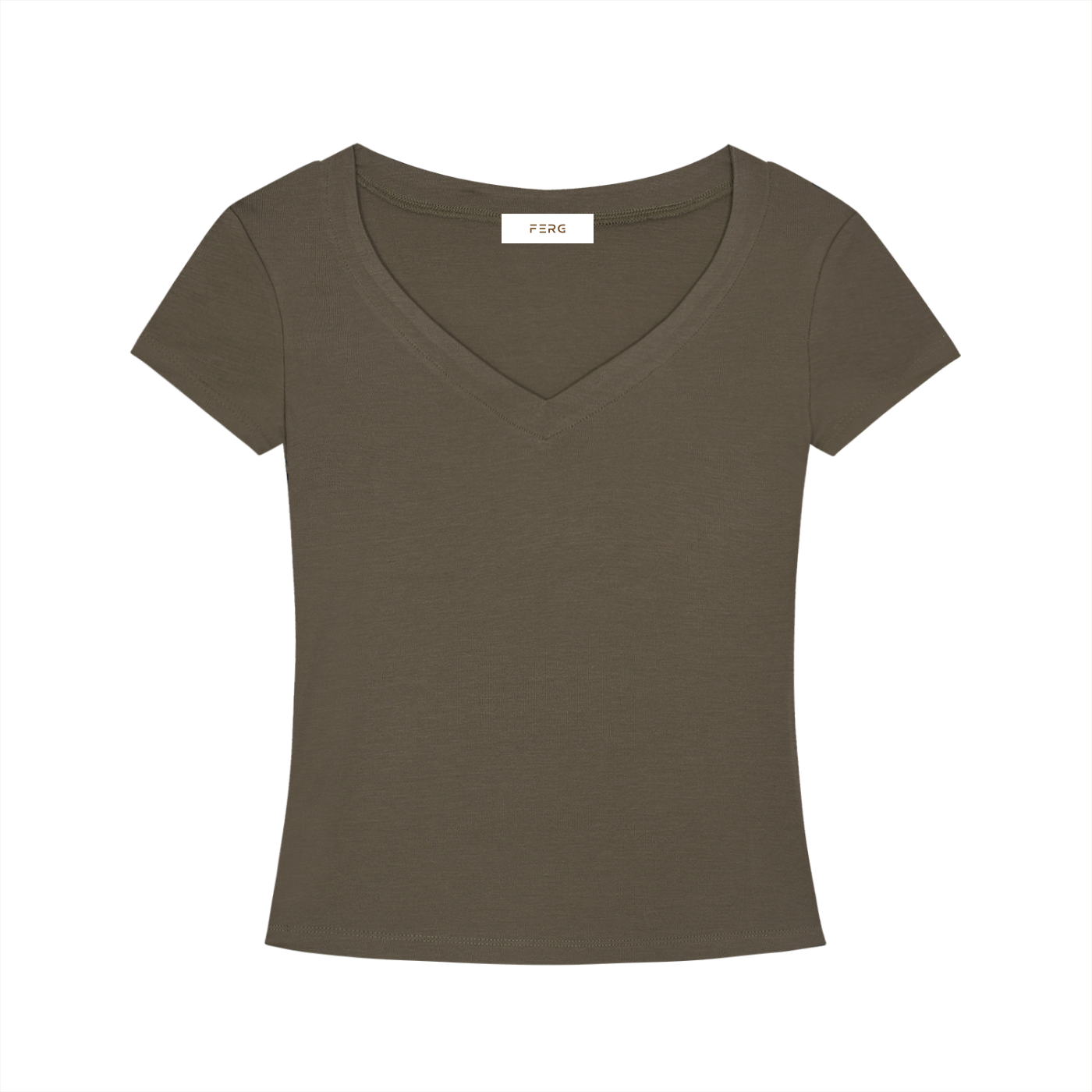 Tencel Slim Fit V-Neck T-Shirt