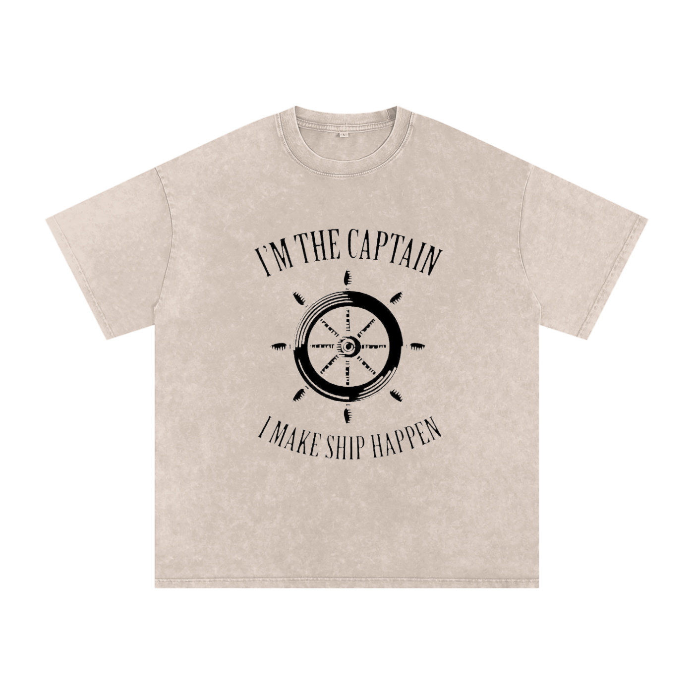 Snow Washed Oversized Cotton T-Shirt
