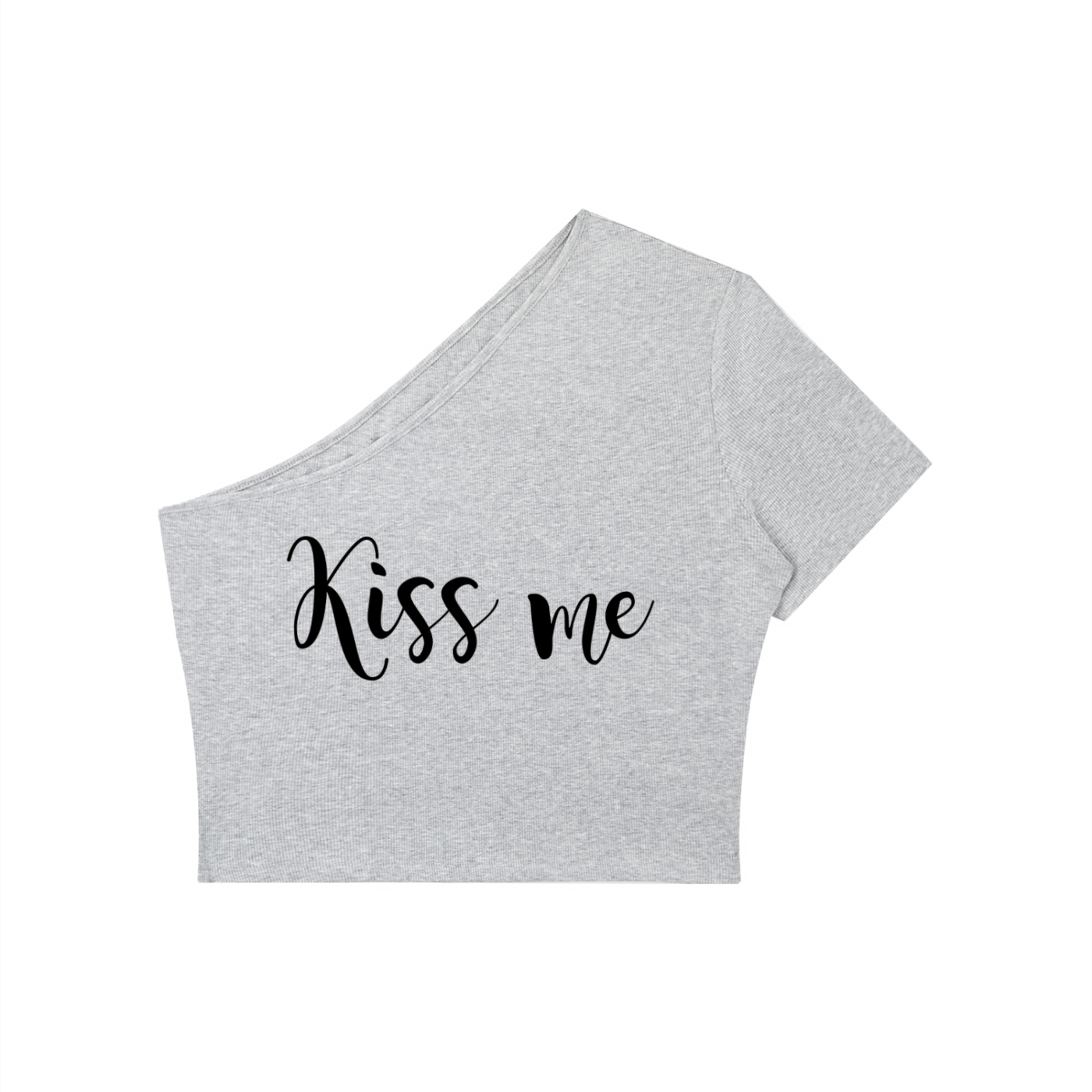 Women's One-Shoulder Crop T-Shirt