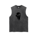 Snow Washed Frayed Hem Tank Top
