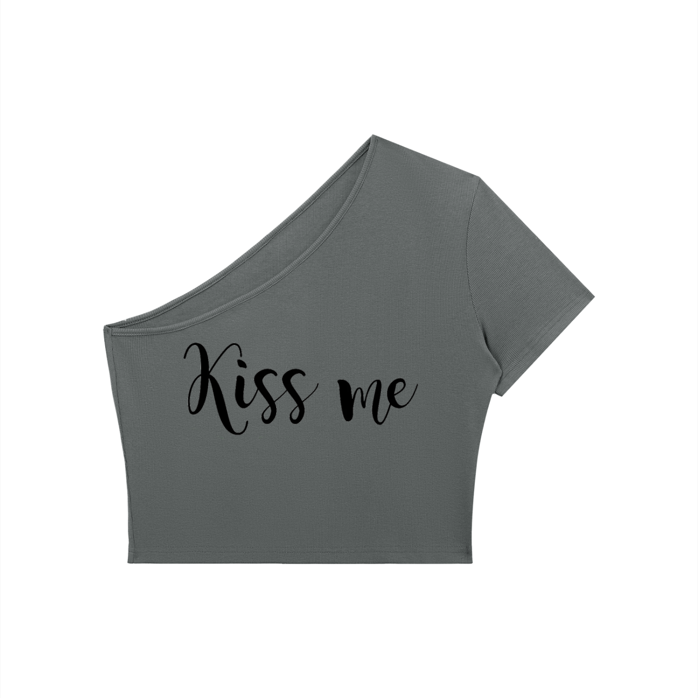 Women's One-Shoulder Crop T-Shirt