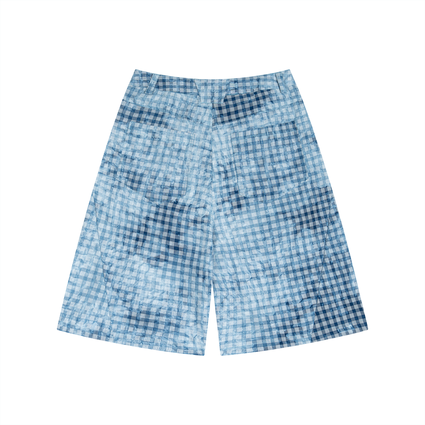 Unisex Vintage Wash Plaid Shorts