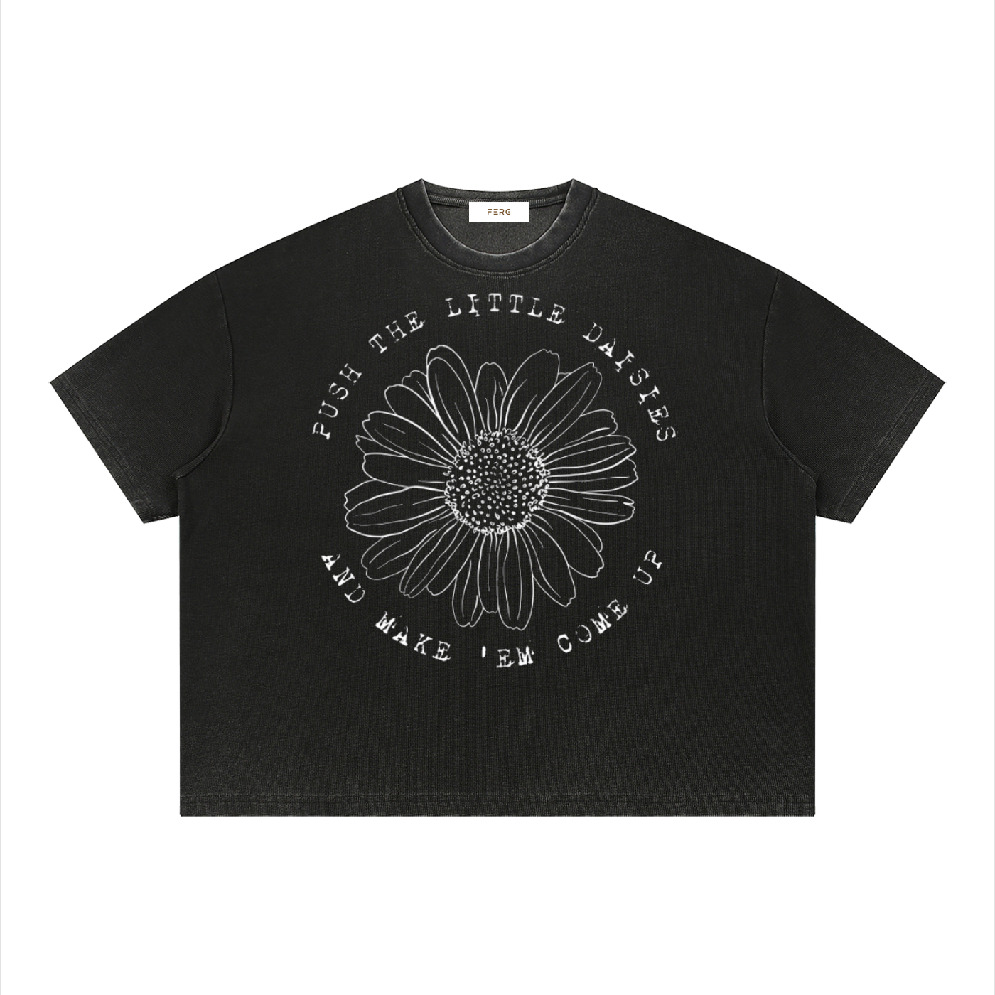 Unisex Vintage Wash Sunfade Boxy Waffle T-Shirt